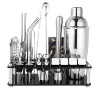 Wonsunte Set Per Preparare Cocktail Shaker Boston in Acciaio Inossidabile Da 750 Ml Strumento Da Barista Per Preparare Cocktail Per Preparare Drink A Casa Bar E Feste