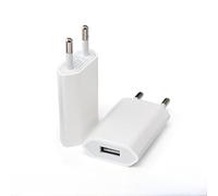 Wonvify 2 Pezzi Universale Caricatore USB, 5V 1A Caricabatterie Presa Spinotto USB, Adattatore Alimentatore Spina Compatible with i-Phone, Samsung, Hua-wei, Xiaomi, Intelligent Watch, Auricolare