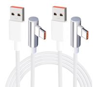 Wonvify Cavo di ricarica rapida USB C, cavo 120W 6A USB tipo C 1,8m/1m, cavo di ricarica turbo per Xiaomi 15/14/13T/12X/12T/11T Pro/11 Lite/10T/Ultra/Redmi Note 13/12/11/10/ Mi 11, per 120W/90W/67W