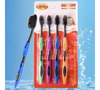 Woo Home and Garden Set di 4 spazzolini carbone di bambù Guanbo Nano superfine Soft Gentle