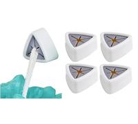 WOO LANDO Ganci autoadesivi per asciugamani da cucina - 4 pezzi, porta strofinacci per armadio, gancio asciugamani, porta strofinacci per casa, bagno, cucina, garage, camper