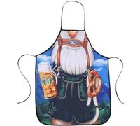 WOO LANDO Grembiule da cucina e barbecue, da uomo, 73 x 57 cm, idea regalo divertente per il barbecue, Bavaria, M