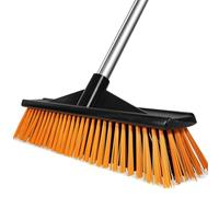 Woobroo Scopa da giardino, spazzola da cortile, resistente spazzola per esterni, adatta per scuole, fabbriche, giardini, scopa all'aperto, spazzola per spazzare