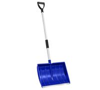 Woobroo Snow Shovel for Driveway Home Garage,with D-Grip Handle Aluminum Strip,Lightweight Portable Detachable Snow Removal Tool for Garden Camping Outdoor Emergency Snowman Playing - Blue