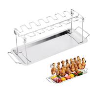 Woobroo Supporto per Cosce di Pollo - Robusto Supporto per 12 Gambe Lavabile in lavastoviglie
