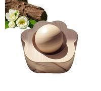 Wood Ball Diffuser - Natural Oil Holders, Quiet Aromatherapy Machine with Porous Absorption, No Electricity Scent Diffuser, Desktop Fragrance Accessory, Home Office Decor for Car Bedroom