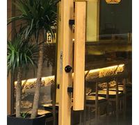 Wood Barn Door Hardware/Extra Long Shop Glass Gate Knobs,Heavy Duty Push Pull Door Handle Internal, Easy to Install, Replacement Grab Bar/Pole(Length 80cm(31.5inch))