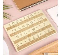 Wood Braille Alphabet and Numbers Board Tistboard Learning Board Strumento