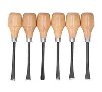 Wood Carving Chisel Set, Chisels Hemispherical Handles, Set Hand Tools Handle Craft Accessories for Beginners
