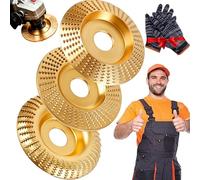 Wood Carving Disc for Angle Grinder, Tungsten Carbide Sanding Discs & Wood Grinding Disc Set - Heavy-Duty Polishing Pad, Wheel for Wood Cutting, Shaping, Carving, Sanding (MÉLANGER)