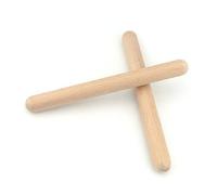 Wood Claves Kids Percussion Instrument for School Music Class Rhythm Stick Educational Musical Sticks (1 paio)