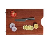 Wood Cutting Board, Household Cutting Boards with Handle | Wood Cutting Board | Double-Sided Kitchen Chopping Board for Versatile Use - Perfect for Meat, Fruits, and Vegetables