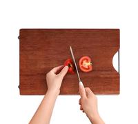 Wood Cutting Board, Household Cutting Boards with Handle | Wood Cutting Board | Double-Sided Kitchen Chopping Board for Versatile Use - Perfect for Meat, Fruits, and Vegetables