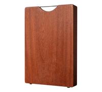 Wood Cutting Board, Household Cutting Boards with Handle | Wood Cutting Board | Double-Sided Kitchen Chopping Board for Versatile Use - Perfect for Meat, Fruits, and Vegetables