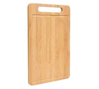 Wood Cutting Serving Board - Reversible Chopping Block | Double-sided Thick Wooden Board for Meat Veggies Charcuterie, Healthy Natural Wood Platter for Kitchen Vertical Storage 1.2cm Upgraded Design
