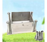 Wood Deck Supports Porch Railing Post Holders | 304 Stainless Steel Pergola Bracket Kit Post Base(80x80 mm (3.1x3.1 in))