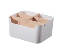 Wood Desk Organisers And Pen Holder With 5 Compartments Multifunctional Office Desk Organisers Remote Control Holder Pen