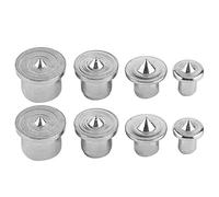 Wood Dowel Centers Tenon Alignment Tool | 8pcs Steel Marker Set for Hardwood & Softwood | 6mm 8mm 10mm 13mm Sizes | Solid & Hollow Dowel Pins (Solid)