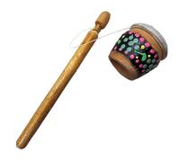 Wood Drum Mallets, Frog Callers Percussion Mallet, (1.97x1.57 Inches) Compact Drum Stick for Bass and Snare, Portable Instrument Sturdy Band Accessory