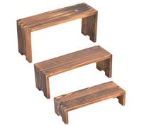 Wood Elevador Esposizione Riser Supporto Esposizione Rettangolare Sciolto | Supporto Per Cupcake In Legno | Organizzatore Rettangolare Per Torte, Supporto Multiuso Per L'Esposizione Di Le