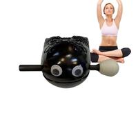 Wood Fish Temple Block Zen Drum - Small Eyes Buddhist Drum, Meditation Strumento | Temple Ornament Home Decor, Holistic Healing Mindfulness Tool with calming sound feature for relaxation meditation s