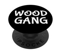 Wood Gang Surname Name Wood Family Reunion PopSockets PopGrip Adesivo