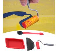 Wood Glue Applicator, Glue Applicators Roller & Tray, Reusable Hand Tool with Brush and Spreader for Efficient Adhesive Application in Carpentry, Woodworking, Furniture Repair, Crafting, Projects