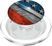 Wood grain flag PopSockets PopGrip per MagSafe