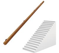 Wood il Bracket - Ringhiera regolabile in metallo per scale interne, 50-600 cm, antiscivolo da parete, perfetta per sicurezza e stile, 50 cm