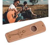 Wood Kazoo Lightweight Guitar Partner Strumento Musicale per Flauto Portatile con Membrana per Flauto per Cori (Noce)