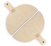 Wood Lab Coppia Palette per Pizza da 30 cm In Legno di Betulla 6mm Pala pizza Ideale per fornetto Ferrari G3 Ariete Spice, forno o griglia con pietra refrattaria