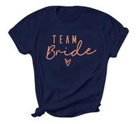Wood Meets Color - Maglietta da donna per addio al celibato, taglie S-2XL, con scritta in tedesco “Team Braut”, L
