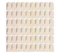 Wood Molding Strips - Decorative Trim for Creative Use | 24 Piece Set with Unfinished Scalloped Edges, Includes Small and Large Wave Sizes, Ideal for Cabinet Shelf Window Door