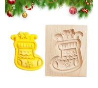 Wood Molds - 3d Wooden Molds, Christmas Tree Santa Snowman, Holiday Cookie Mold Cutter Dessert Tools For Holiday Shortbread Cake Pastry Dessert Treat Party Home Restaurant