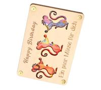 Wood Money Holder for Cash, Check Wallet Cash Pocket Wallet, Cartoon Animal Purse Desk Decor, Cash Holder Wood Organizer, Money Storage Organizer per bambini, Money Holder for Adults, Little Mo Use,