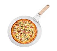 Wood Pizza Paddle - Ergonomic Heat-Resistant Board, Comfort Grip, Efficient Handling | Outdoor Indoor Dining Barbecue Oven Chef Cooking Tray, Quick Serve Pizza Loaf Snack, Professional Kitchen
