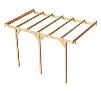 Wood&Play Pensilina da garage in legno - Lavorazione di alta qualità - Autoassemblaggio - Stabile e durevole - Base solida - Utilizzo versatile - 300 x 484 cm
