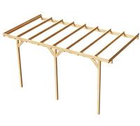 Wood&Play Pensilina da parete in legno - Lavorazione di alta qualità - Autoassemblaggio - Stabile e durevole - Base solida - Utilizzo versatile - 300 x 604 cm