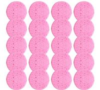 Wood Pulp Cotton Sponge - Absorbent Facial Cleansing Sponges, Compressed Cosmetic Face Pads, Makeup Cleaning Puff | Ideal For Spa Facials Washing Beauty Home Care