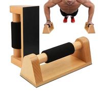 Wood Push Up Bars - 2 Pezzi, Trainer Antiscivolo per - Maniglie per Flessioni,per Uomini Donne Palestra Casa Viaggio Allenamento Pavimento
