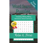 Wood Search Puzzles Camping: 50 + Word Searches with Easy to Read Print about Camping, Hiking, Biking Adventure, Nature and more | 6 x 9 inches | 110 Pages Puzzles | Gift for vacations, Holiday