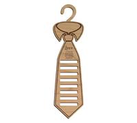 Wood Tie Rack - Space Saving Closet Necktie Storage Organizer