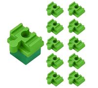 Wood Train Rail - 10 pezzi PP - Adattatore per set di pista in legno | Link al percorso motore giocattolo | Aumento 'estensione del supporto del ponte - Universale per tutte le principali marche