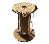 Wood Weaving Disk, Wood Braiding Disk - kumihim0 marrudai Diskss | Thread Braiding Board | Rope Cord Craft Tool & Knitted Wire lo0m Device, Portable Bracelet Making braiided Weaving Plate