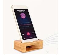 WOOD YOU Amplificatore Audio in Bambù per Smartphone, Supporto Naturale con Cassa Acustica Passiva, Personalizzabile con Incisione Laser, Idea Regalo, Handmade in Italy
