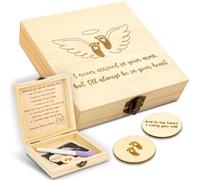 Woodamore Scatola commemorativa per aborto spontaneo, regalo commemorativo per la perdita del bambino, regalo commemorativo per la perdita del bambino, regalo commemorativo per il bambino angelo