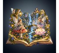 WOODBESTS KBlütengrimoire - Puzzle in legno per adulti, irregolare e unico, regalo di Natale e compleanno per gli amanti dei puzzle (34 x 30 cm, 225 pezzi)