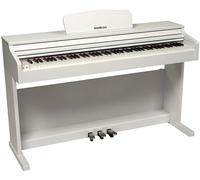 Woodbrass DP2 Piano Digitale Mobile Bluetooth Bianco Tastiera Tocco Pesante Realistico 88 Tasti Pianoforte Elettrico Elegante Per Iniziare o Rafforzare Con 3 Pedali + Supporto