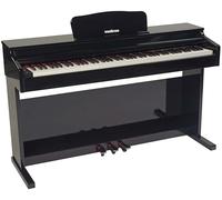 Woodbrass DP2 Piano Digitale Mobile Bluetooth Nero Lucido Tastiera Tocco Pesante Realistico 88 Tasti Pianoforte Elettrico Elegante Per Iniziare o Rafforzare Con 3 Pedali + Supporto