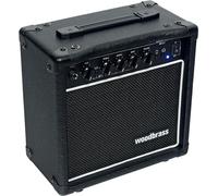 Woodbrass GE820 Amplificatore Combo per Chitarra Elettrica - Amplificatore 20 W ideale per Chitarristi principianti e dilettanti - Multiuso, Reverb, jack per cuffie: perfetto per giocare a casa